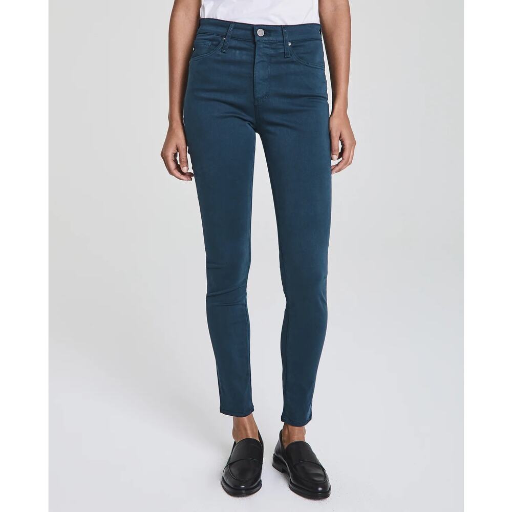 AG Women's Farrah High-Rise Skinny Ankle Jeans Size 4 (26) Royal Lagoon EUC